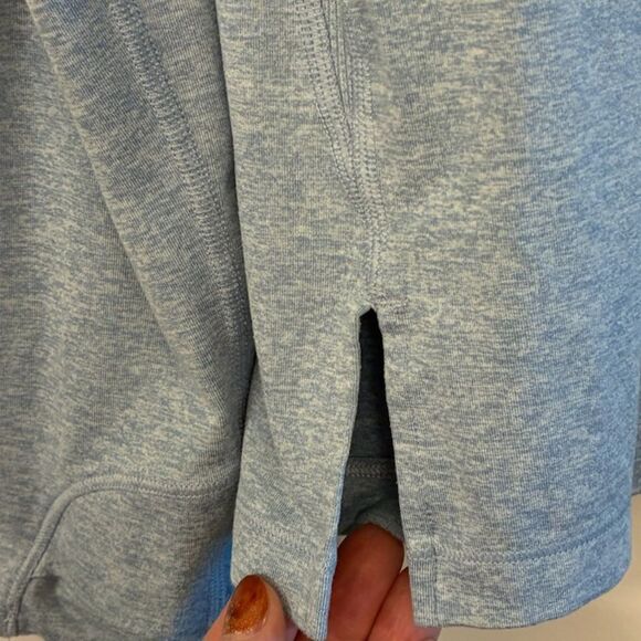 ATHLETA Uptempo Hoodie Sweatshirt Heron Blue Heather Women’s Medium - Picture 8 of 10